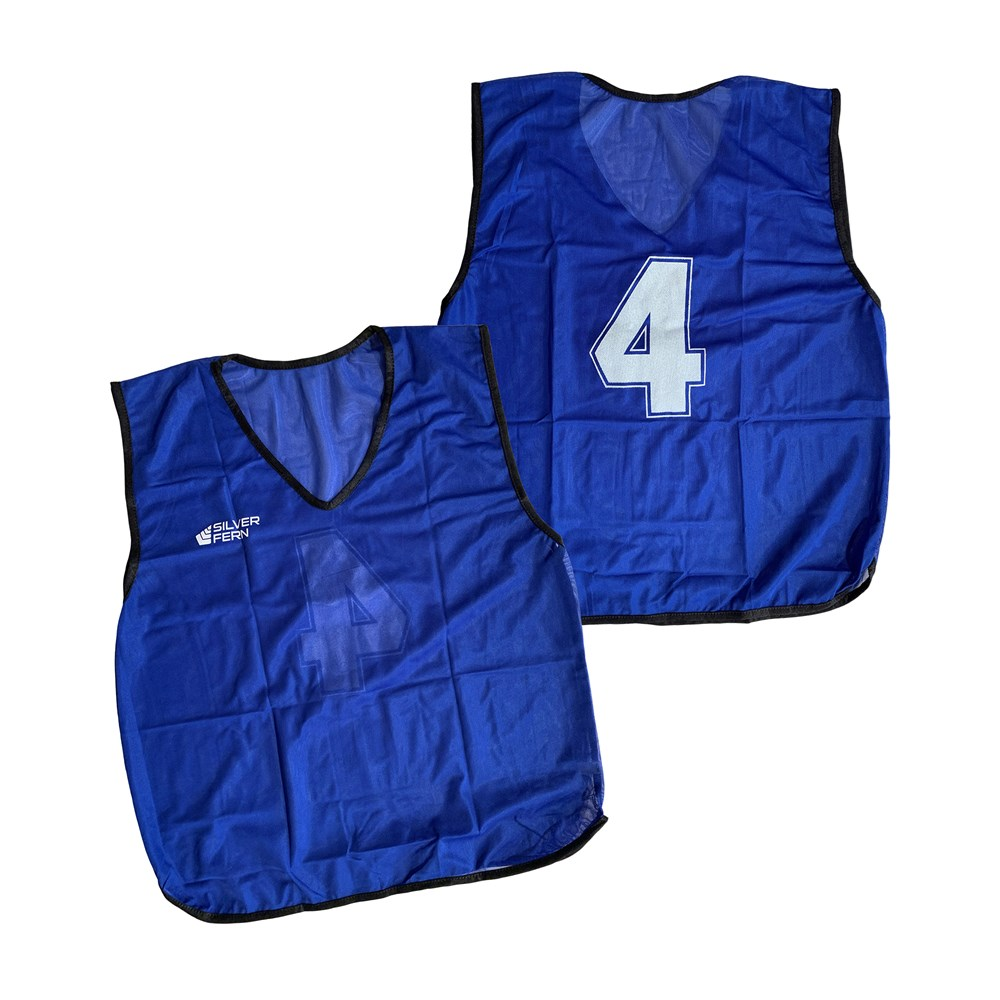 Silver Fern Numbered Mesh Singlets - Set of 10 -XL