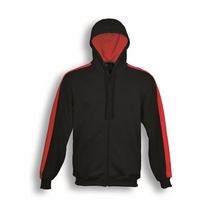 Load image into Gallery viewer, Unisex Adults Contrast Fleece Zip Through Hoodie
