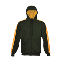 Load image into Gallery viewer, Unisex Adults Contrast Fleece Zip Through Hoodie
