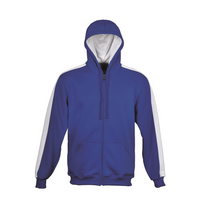 Load image into Gallery viewer, Unisex Adults Contrast Fleece Zip Through Hoodie
