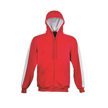 Load image into Gallery viewer, Kids Contrast Fleece Zip Through Hoodie
