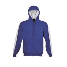 Load image into Gallery viewer, Kids Contrast Fleece Zip Through Hoodie
