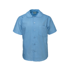 Load image into Gallery viewer, Girls Peter Pan Collar Short Sleeve School Shirt
