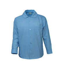 Load image into Gallery viewer, Girls Peter Pan Collar Long Sleeve School Shirt
