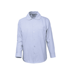 Load image into Gallery viewer, Girls Peter Pan Collar Long Sleeve School Shirt
