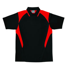 Load image into Gallery viewer, Bocini Honeycomb Contrast Panel Polo Kids
