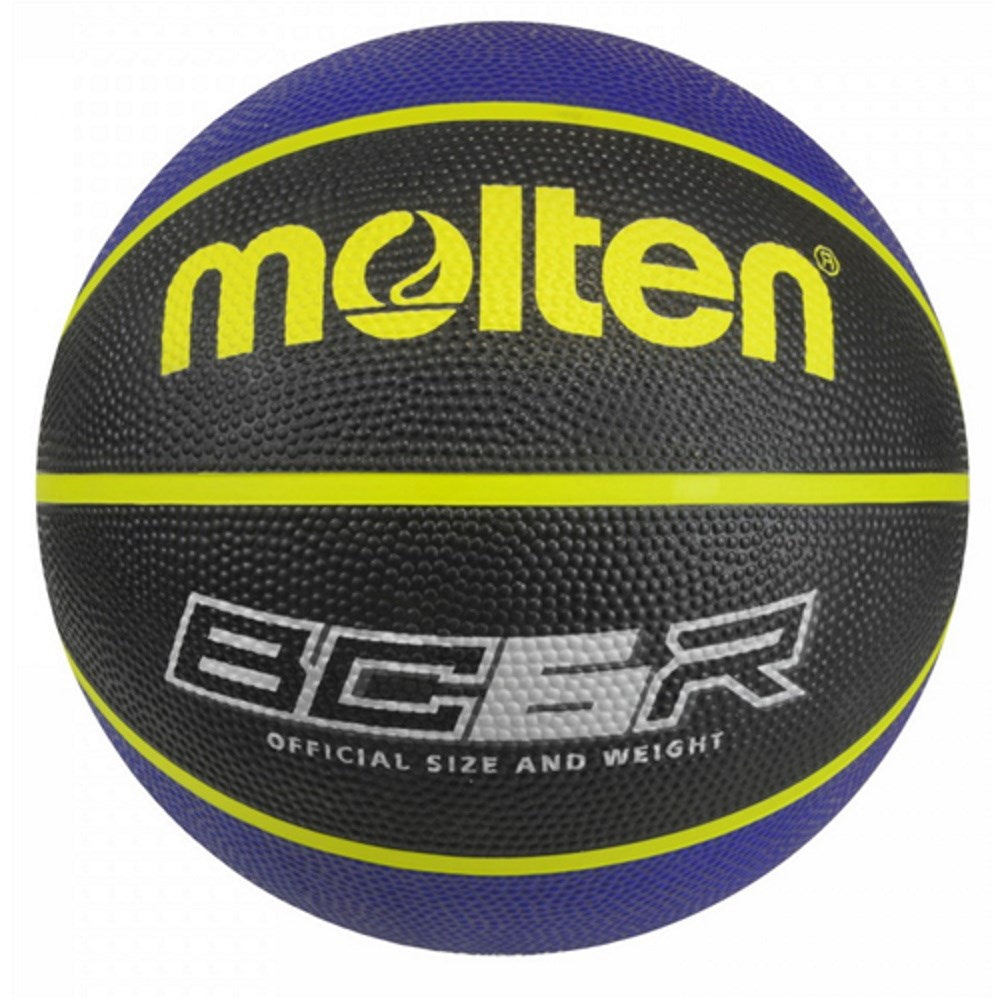 Molten BCR Rubber Coloured Basketball Size 6 Blue/Black