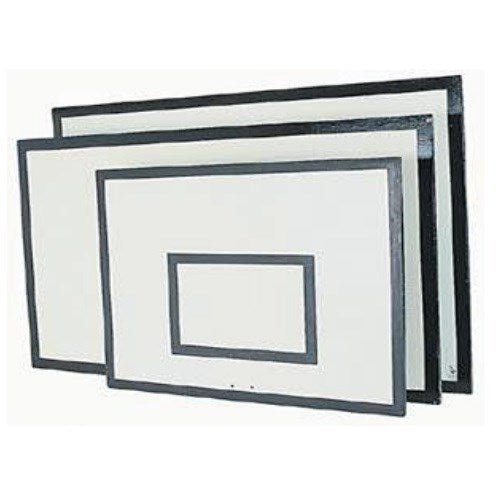 Primary Basketball Backboard - White With Black Lines - 1200 x 800 x 15mm