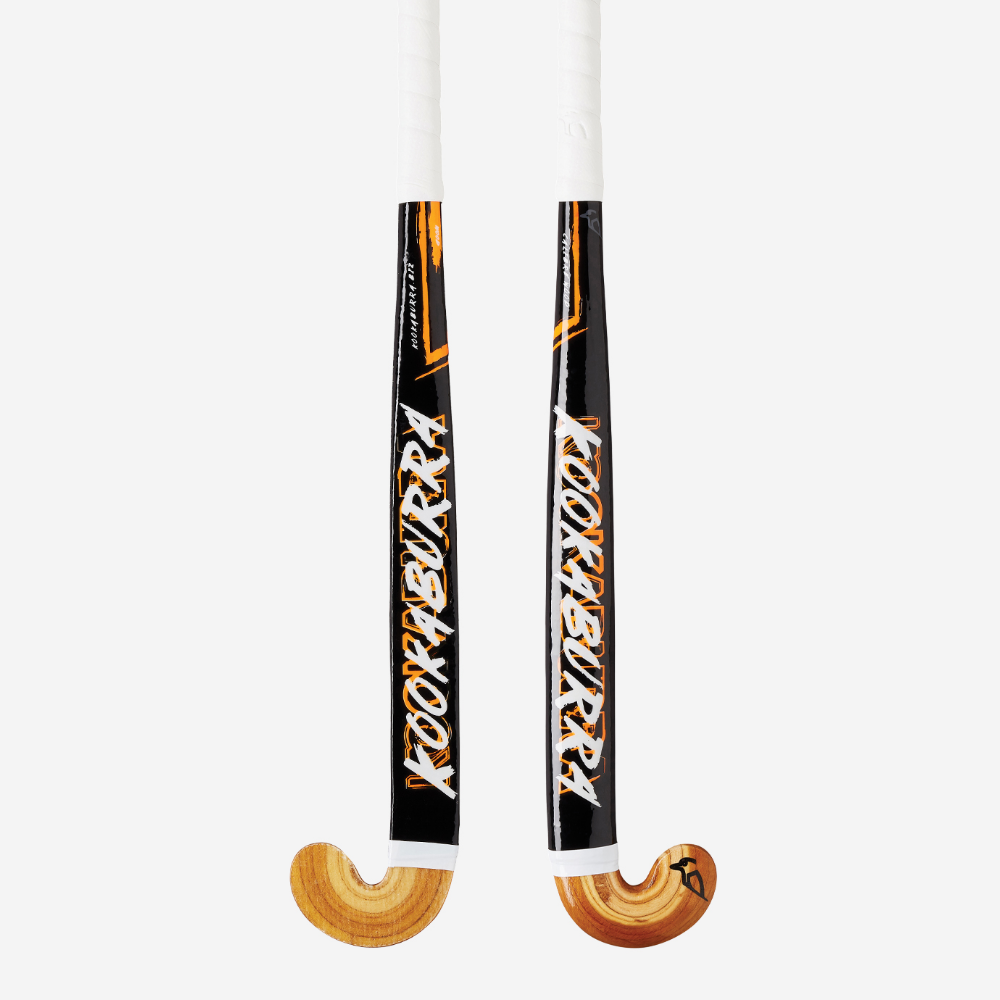 Palo De Hockey Kookaburra Sunfire Para Jóvenes - Construcción Madera Y Fibra De Vidrio, Color Negro/amarillo, Talla 30 Light