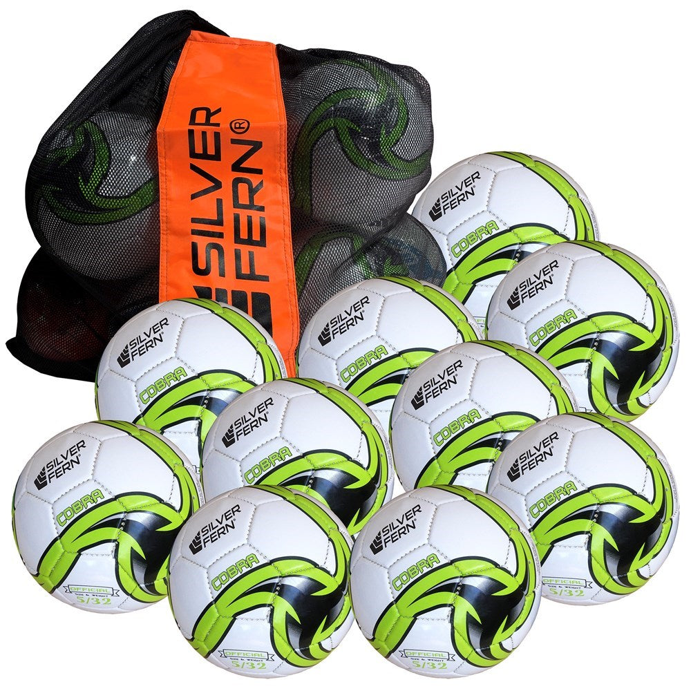 Silver Fern Cobra Football Size 5 Pack of 10