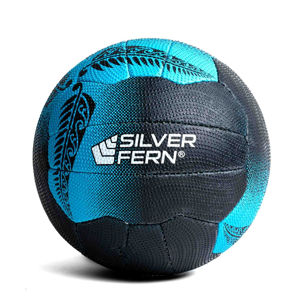 Silver Fern Falcon Match Netball Size 5 Blue/Black