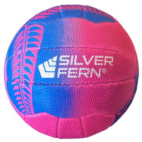 Silver Fern Falcon Match Netball Size 5 Pink/Blue