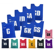 Load image into Gallery viewer, Silver Fern 7v7 Senior Elastic Netball Bibs
