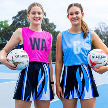 Load image into Gallery viewer, Gilbert Reversible Netball Bibs Junior

