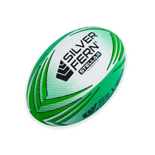 Load image into Gallery viewer, Silver Fern Stellar Rugby Ball Size 4
