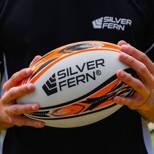 Load image into Gallery viewer, Silver Fern Rugby League Training Ball Mini Size 3
