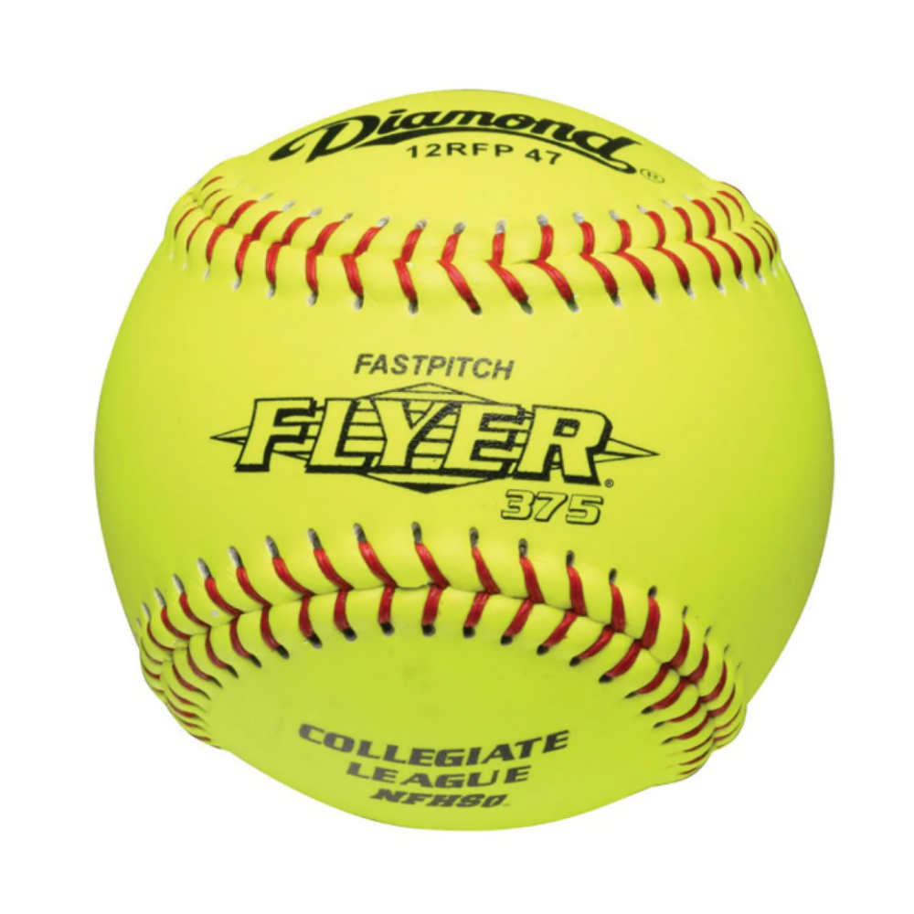 Diamond Flyer Official Yellow Cover Leather Softball