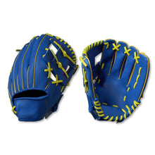 Load image into Gallery viewer, Khlok Vinyl Softball Glove 11&quot; Left Hand Blue
