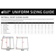 Load image into Gallery viewer, Silver Fern Netball Skirt Womens - D
