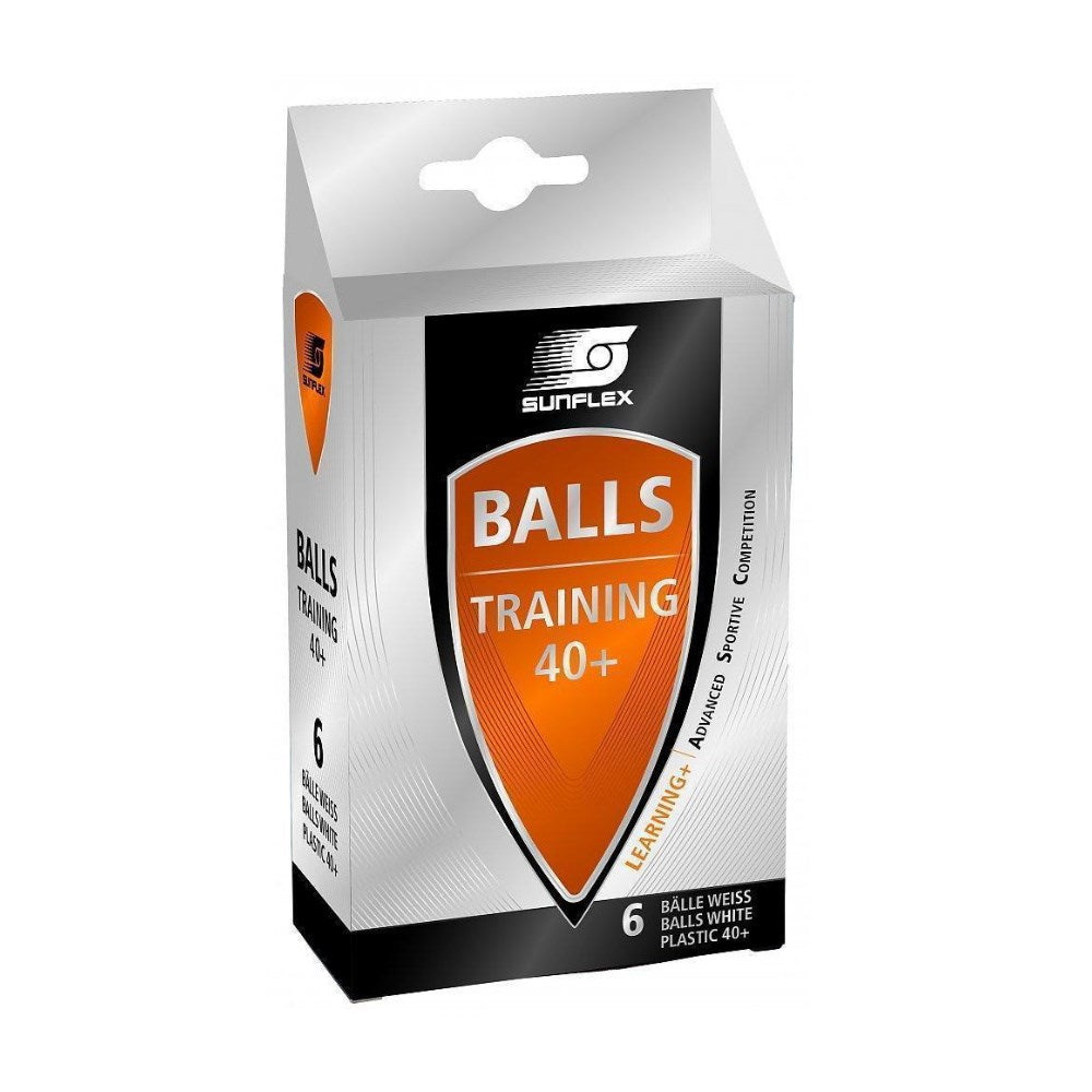 Sunflex Table Tennis Training Balls - Pkt 6 - Orange