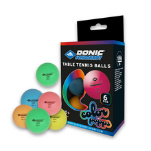 Load image into Gallery viewer, Donic Colour Popps Table Tennis Balls 6 pack
