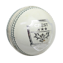 Load image into Gallery viewer, Gray-Nicolls Crest 3 Star 4pc Leather Cricket Ball 156g White
