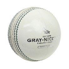 Load image into Gallery viewer, Gray-Nicolls Crest 3 Star 4pc Leather Cricket Ball 156g White
