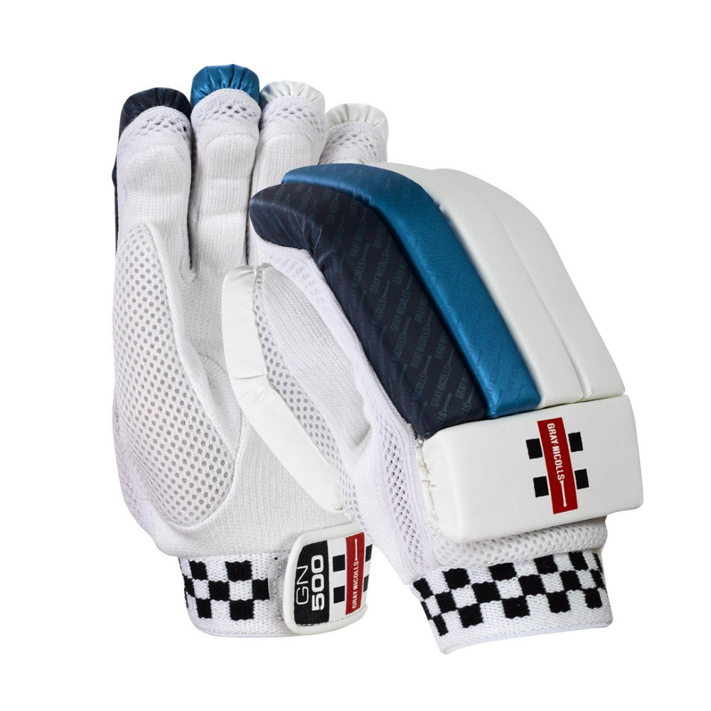 Gray-Nicolls GN500 Batting Gloves Blue Small Junior