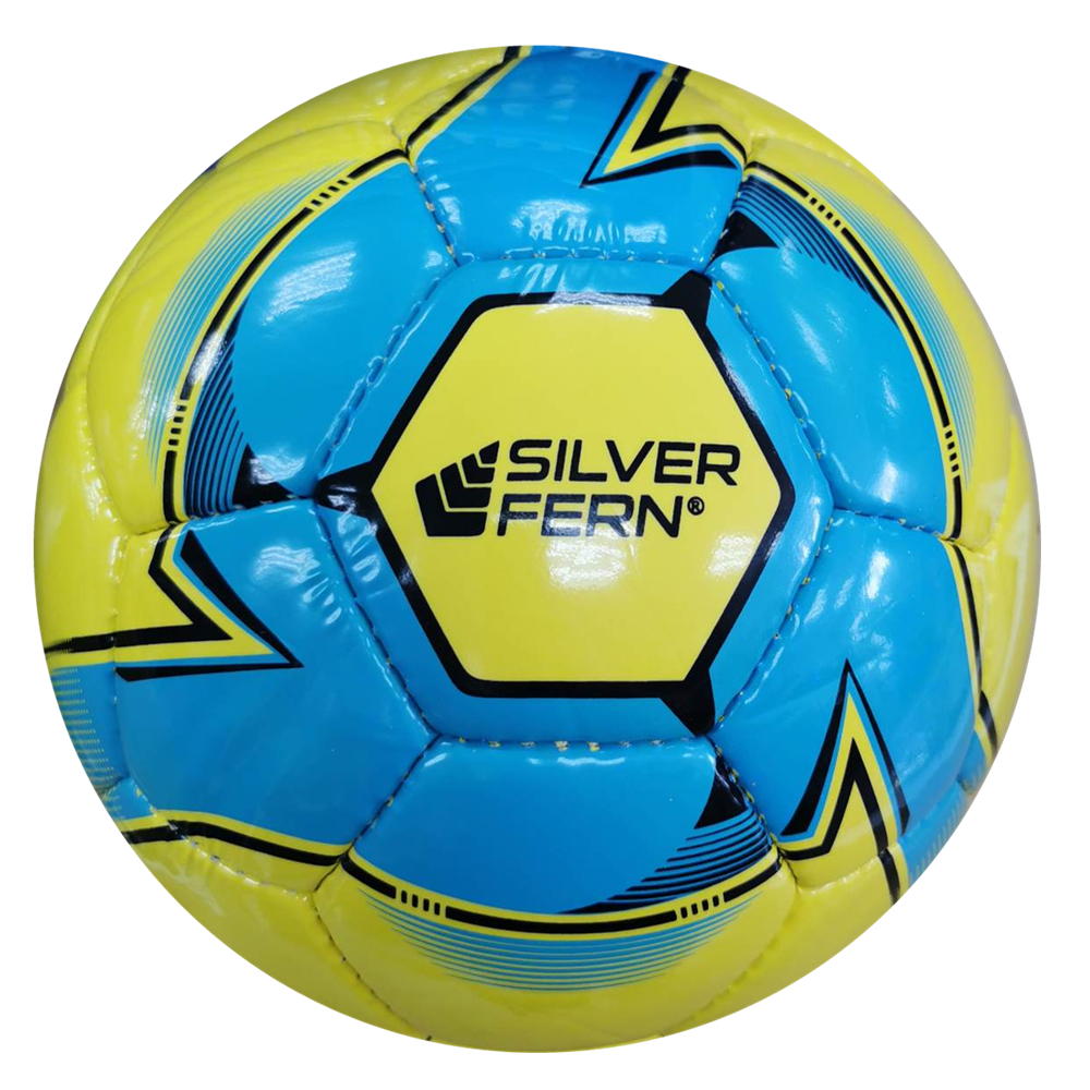 Silver Fern Club Match Yellow Soccer Ball Size 4