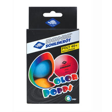 Load image into Gallery viewer, Donic Colour Popps Table Tennis Balls 6 pack
