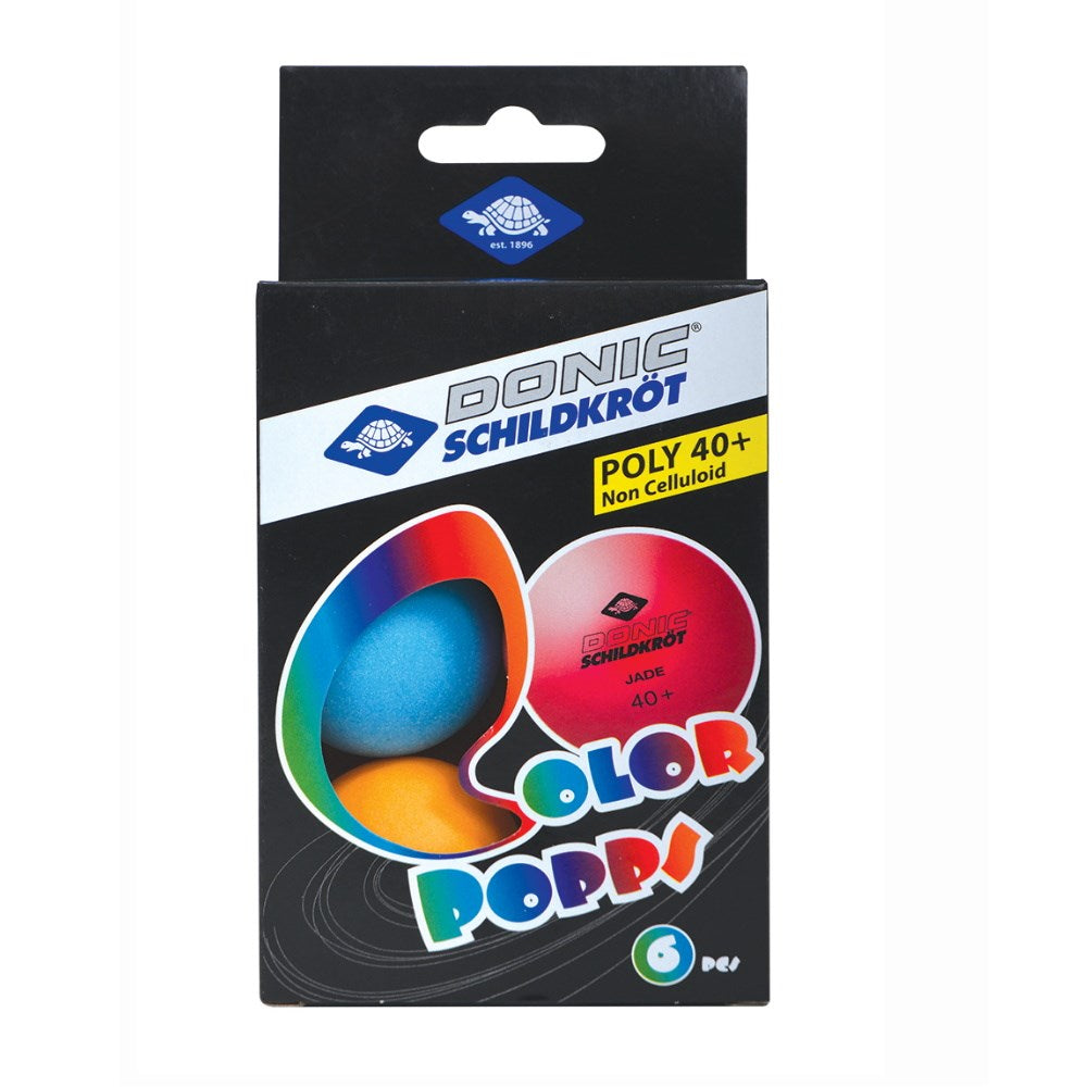 Donic Colour Popps Table Tennis Balls 6 pack