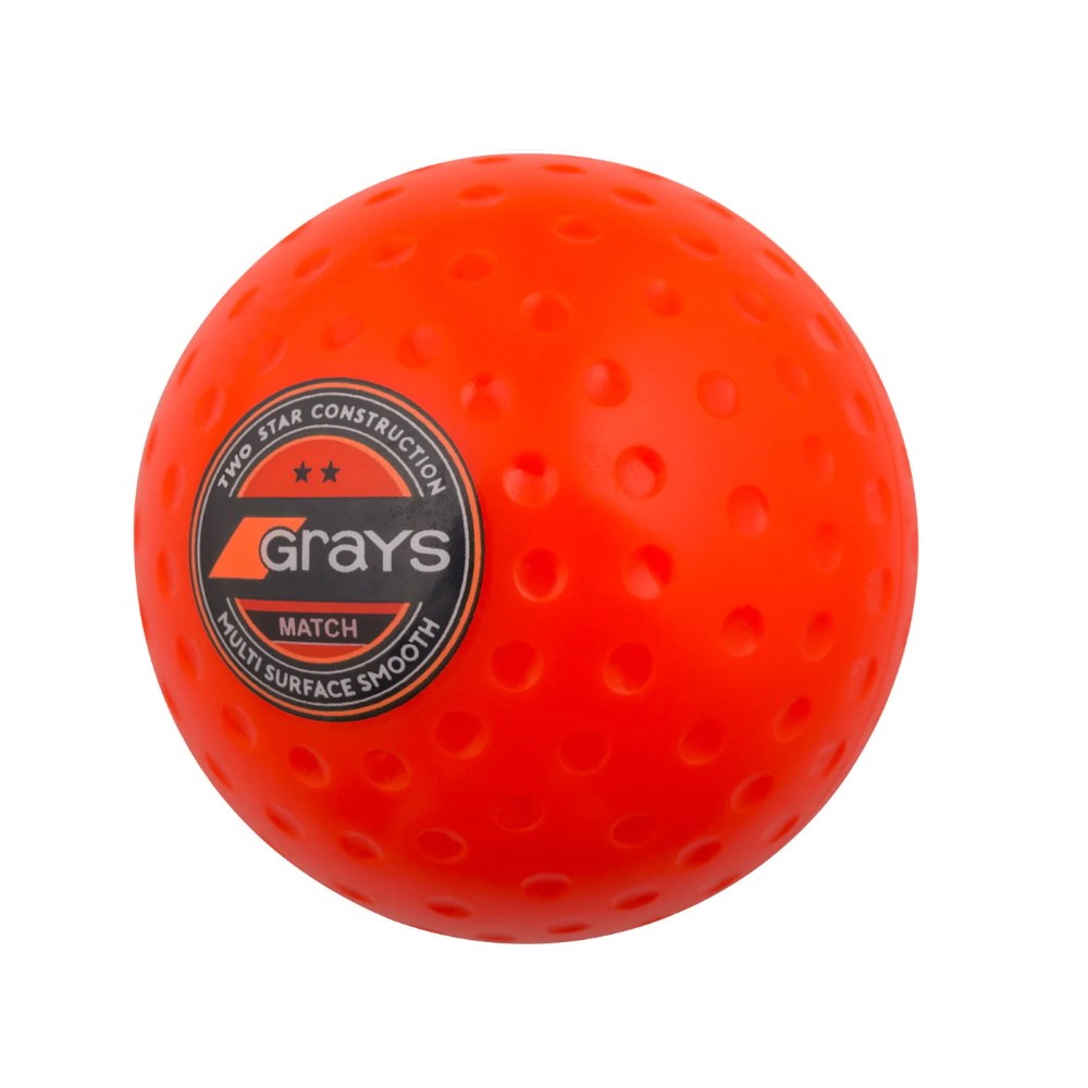 Grays Match Crater Hockey Ball Orange