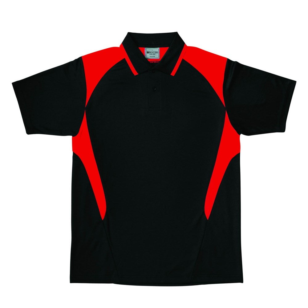 Bocini Honeycomb Contrast Panel Polo Adults (Unisex)