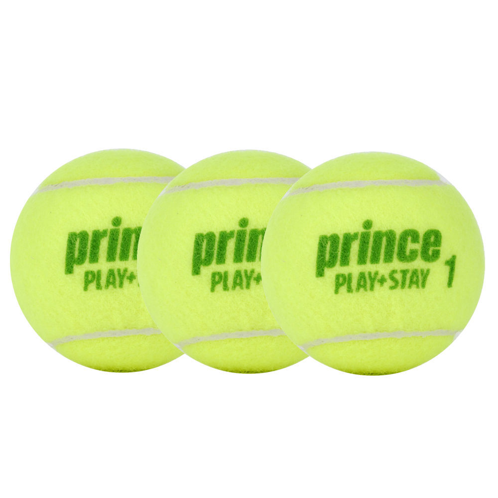 Prince Play & Stay Stage 1 Green Coaching Balls - Pack Of 3